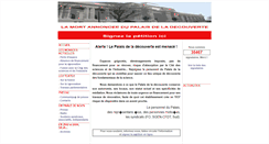 Desktop Screenshot of palais-decouverte.eitic.org